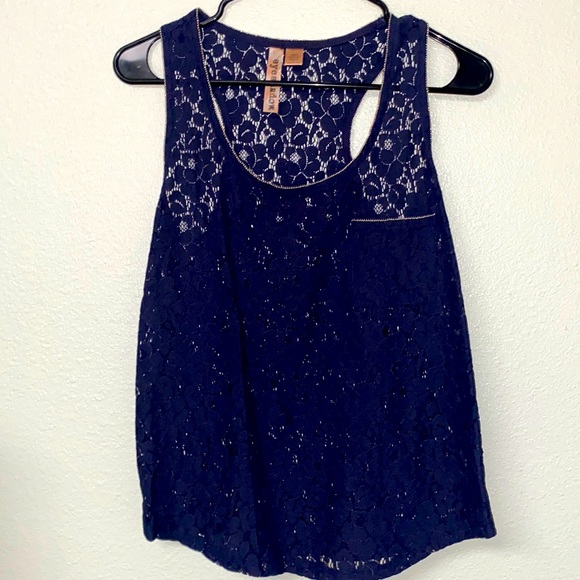 Eyeshadow Tops - Eyeshadow Sexy and Sassy Sheer Dressy Tank Top Size M